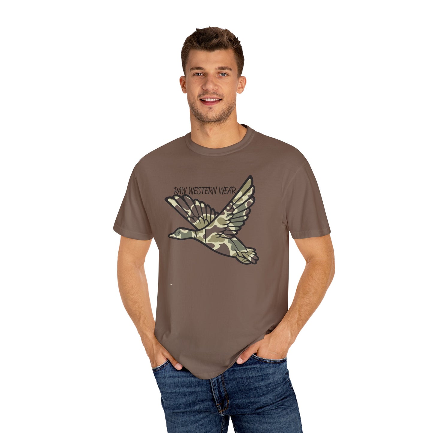 Raw Western Wear Old School Camo Mallard - Classic Cotton Tee