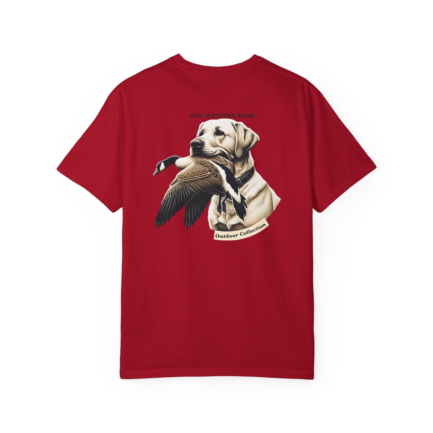 Raw Western Wear Yellow Lab with Goose  - Classic Cotton Tee
