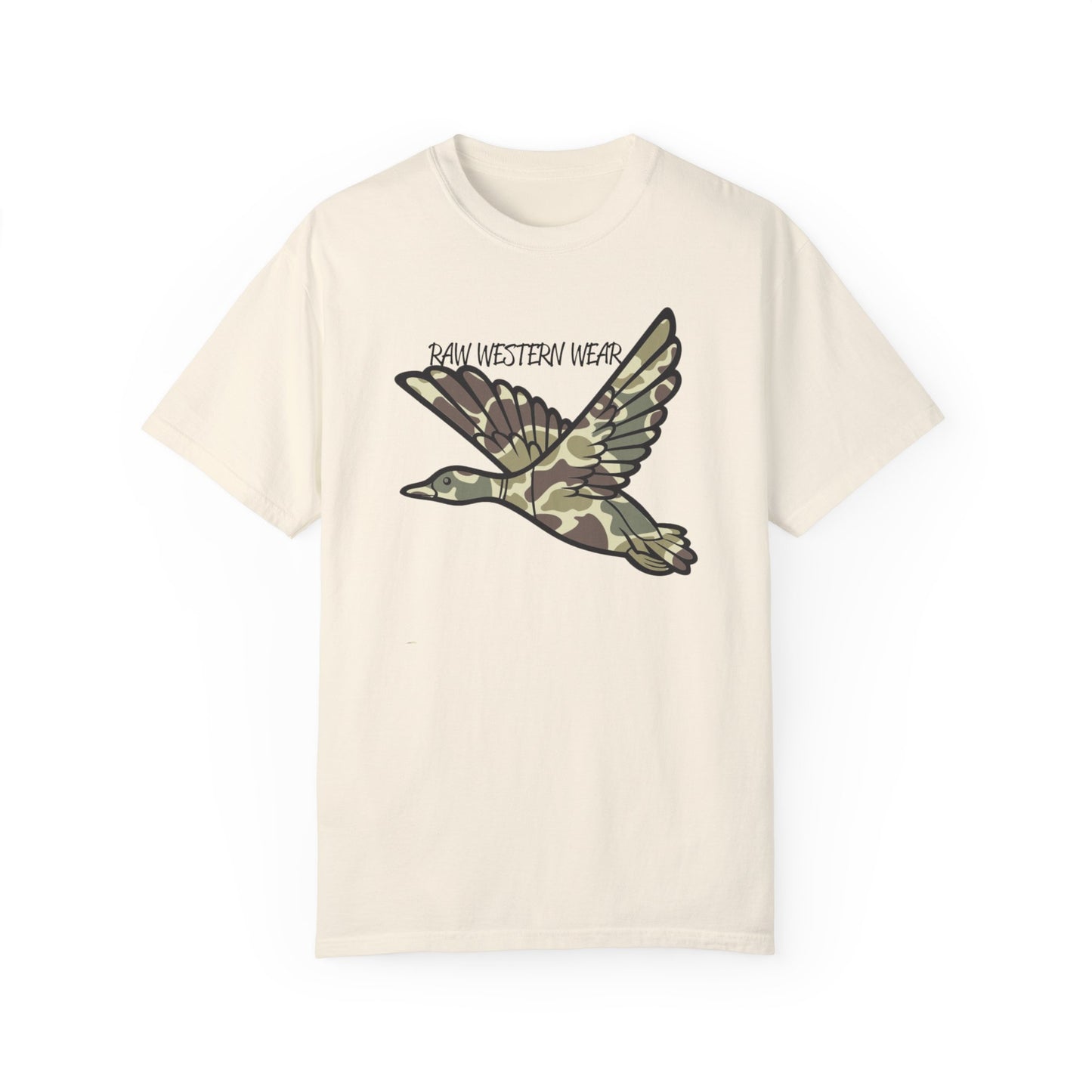 Raw Western Wear Old School Camo Mallard  - Classic Cotton Tee