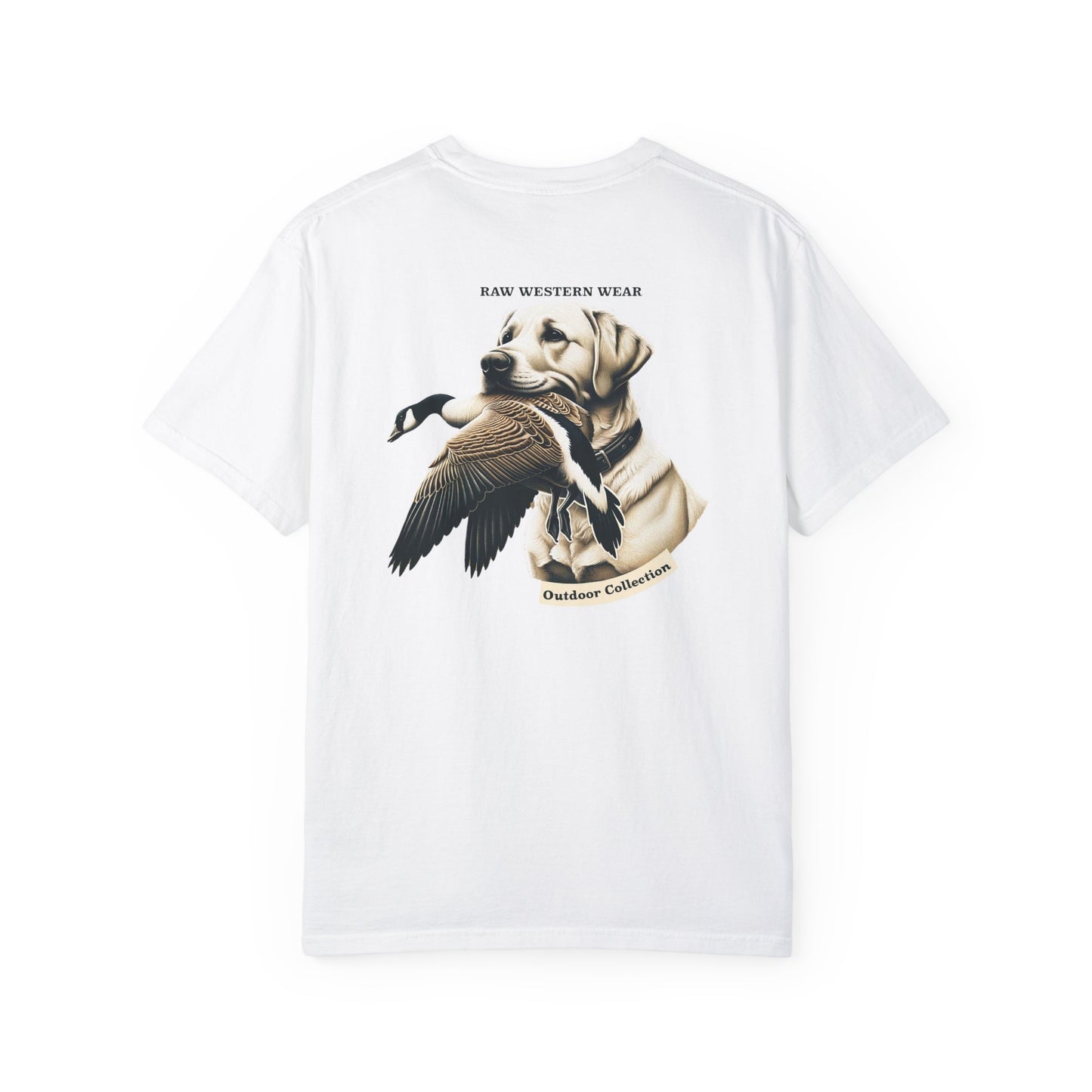 Raw Western Wear Yellow Lab with Goose  - Classic Cotton Tee