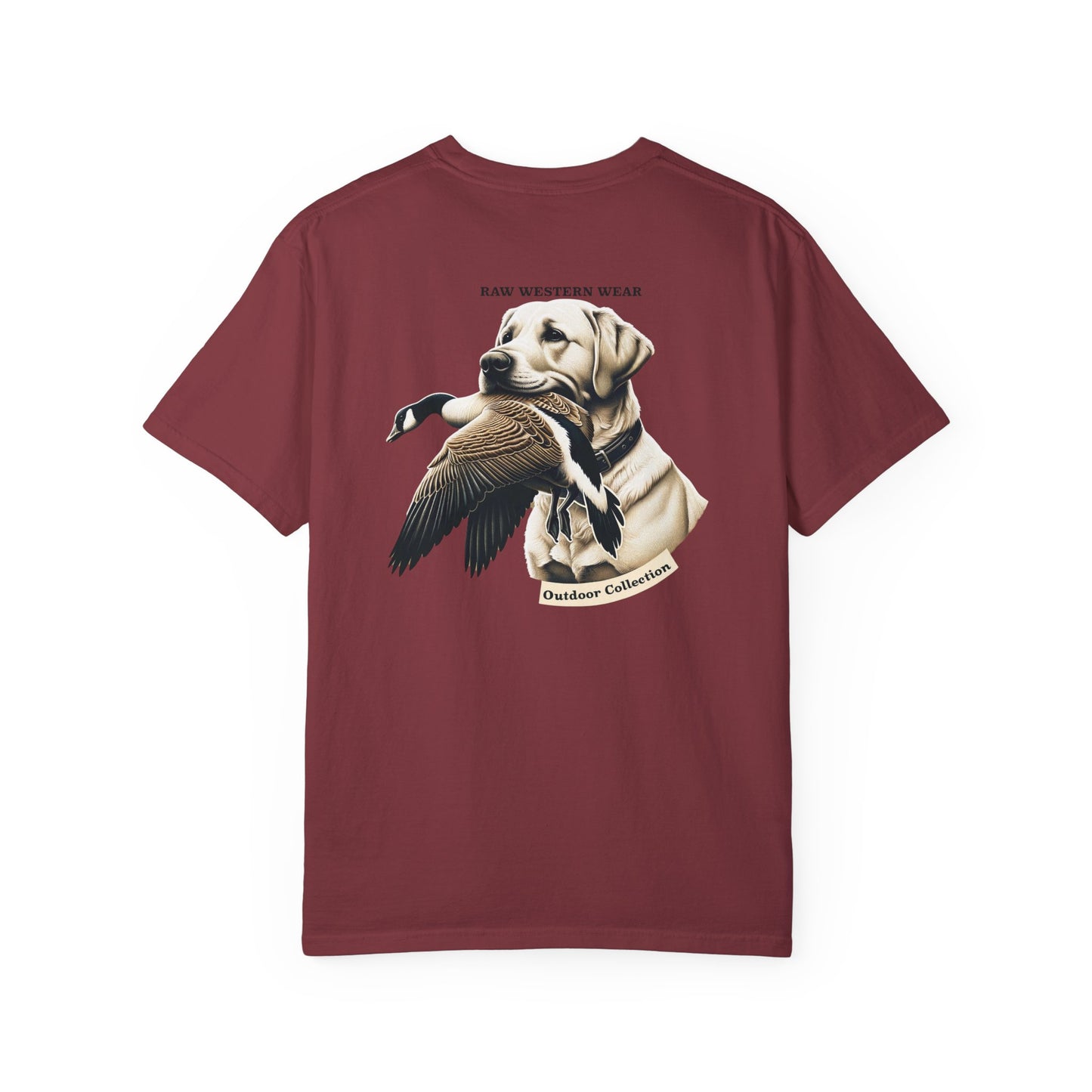 Raw Western Wear Yellow Lab with Goose  - Classic Cotton Tee