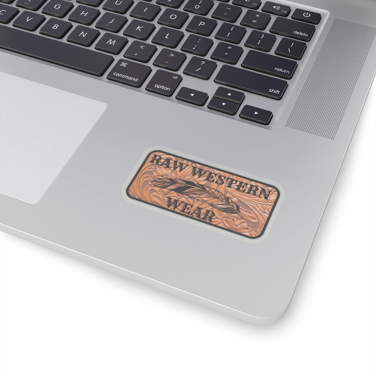 Raw Western Wear Tooled Leather Sticker