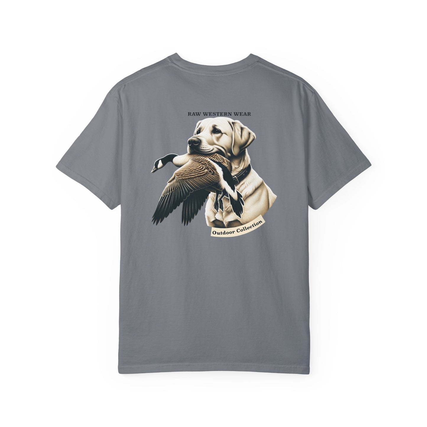 Raw Western Wear Yellow Lab with Goose  - Classic Cotton Tee