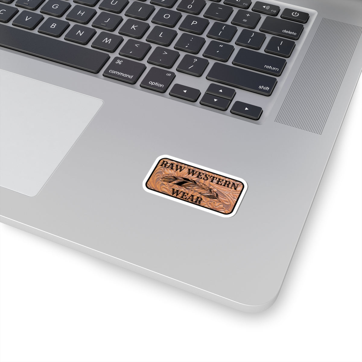 Raw Western Wear Tooled Leather Sticker