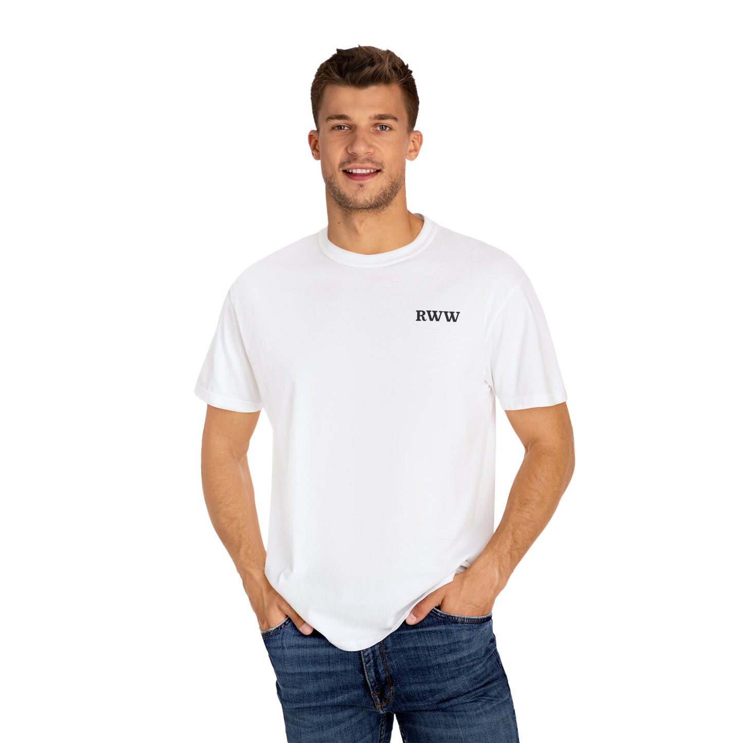 Raw Western Wear Yellow Lab with Goose  - Classic Cotton Tee