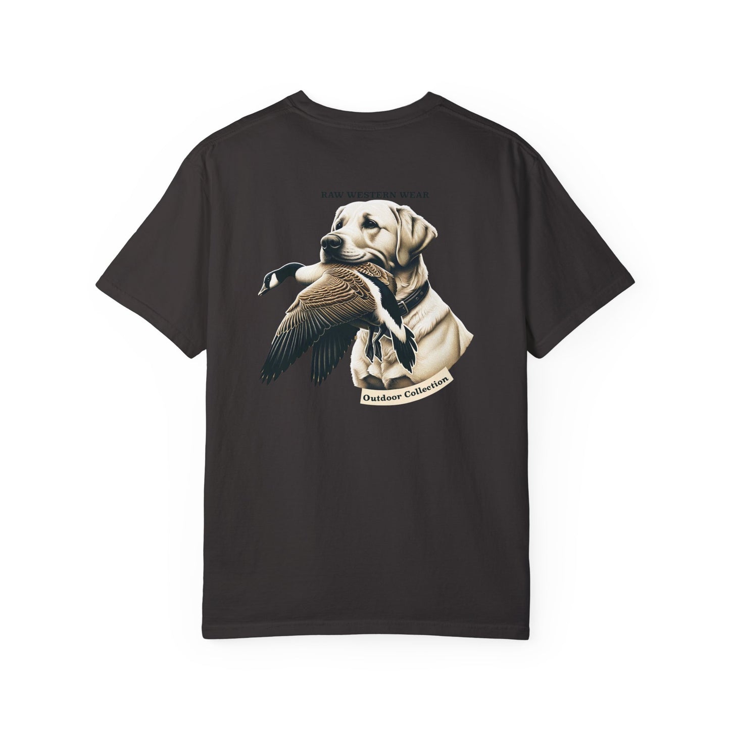 Raw Western Wear Yellow Lab with Goose  - Classic Cotton Tee