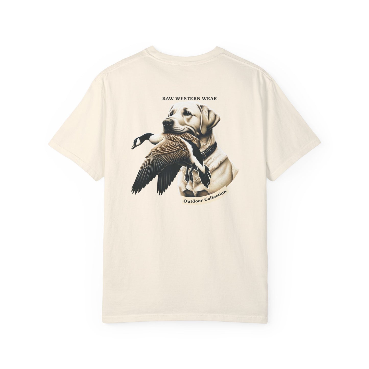 Raw Western Wear Yellow Lab with Goose  - Classic Cotton Tee