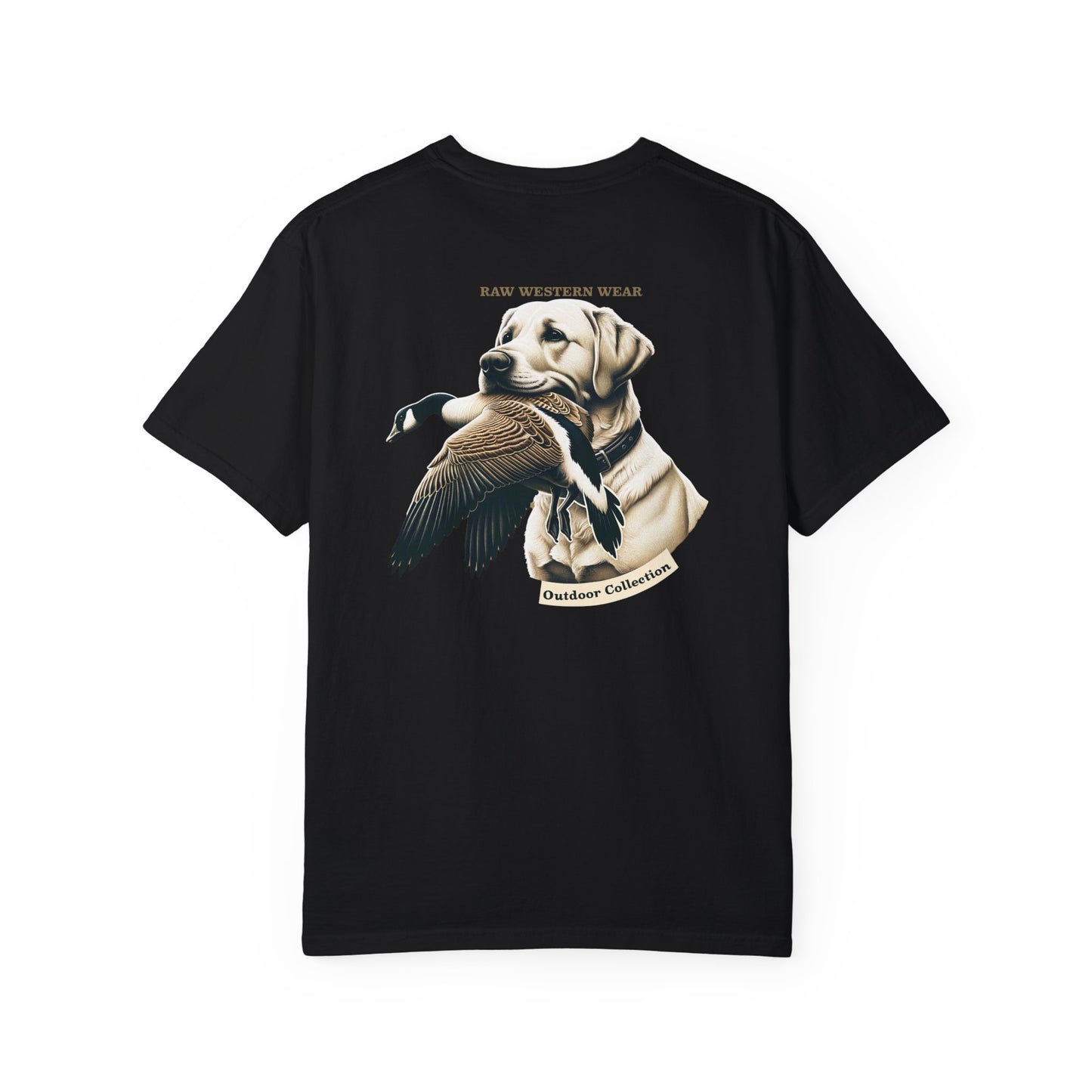 Raw Western Wear Yellow Lab with Goose  - Classic Cotton Tee