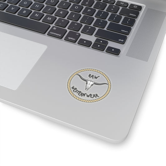 Raw Western Wear Round Sticker